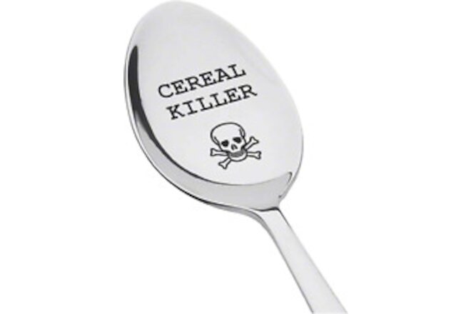 Cereal Killer Spoon | Funny Spoon Gift for Friends | Cereal Spoon | Engraved Spo