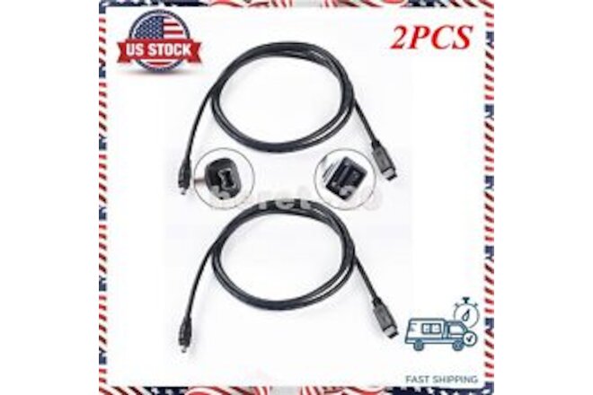 2X Firewire 800 to 400 9Pin to 4Pin Cable Lead IEEE1394B PC Mac DV OUT CAMCORDER