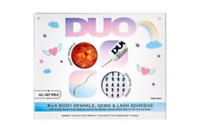 DUO 3 in 1 Believe & Dream Holiday 3-pair Gift Set, Includes DUO Clear...