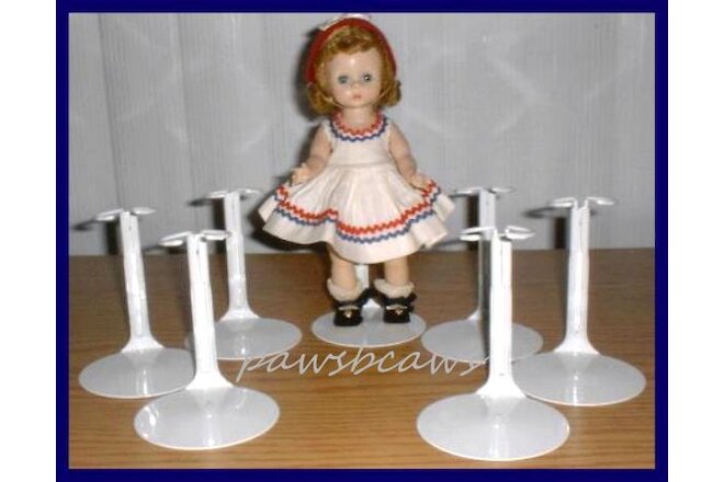6 Kaiser Doll Stands for 8" Madame Alexander GINNY Riley U.S.SHIPS FREE