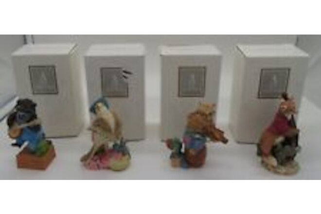 Set of 4 Vintage 1994 Avon Country Quartet 3.25” Porcelain Figurines