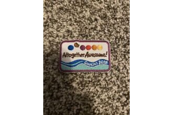 Girl Scouts Patch/Badge: Altogether Awesome!/Cookies 2018