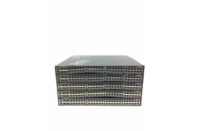 5x Brocade ICX6450-48P 48-Port PoE+ Gigabit Enterprise Class Stackable Switch