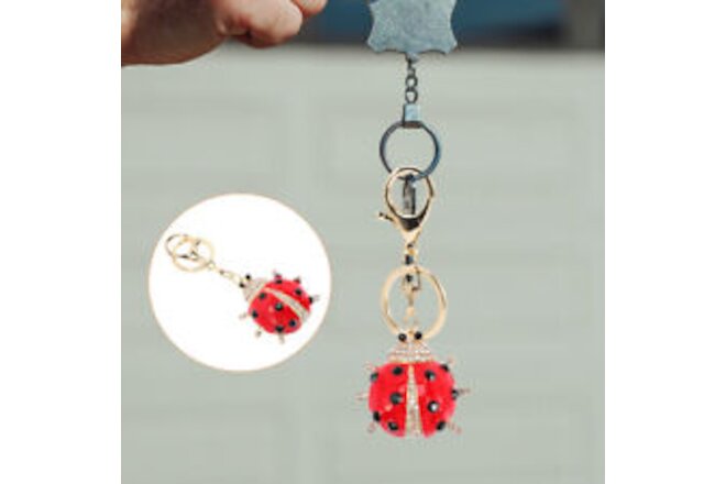 Car Key Holder Unique Key Chain Ladybug Ornamnet Purse Charm