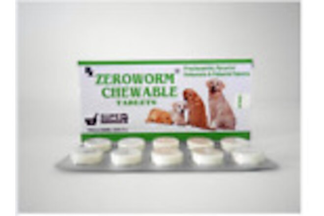 10 Broad Spectrum De-Wormer dewormer tablet No worm Medication Puppies Dogs