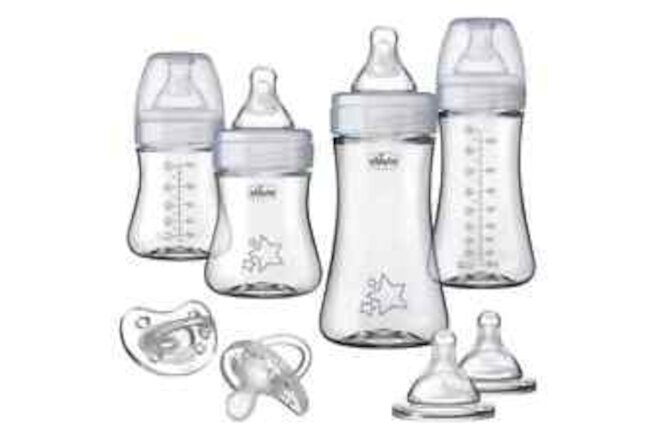 Hybrid Baby Bottle Starter Gift Set with Invinci-Glass Inside/Plastic Outside