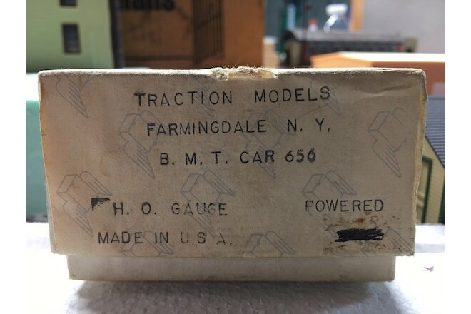 Traction Models of Farmingdale, NY B.M.T. NYCTS  # 656, Pwd. & Trailer Kit C-7
