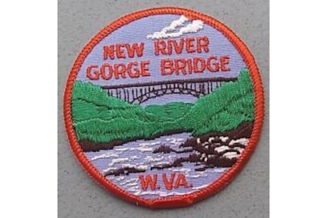 Vintage New River Gorge Bridge W. Va. West Virginia 3" Embroidered Patch NEW