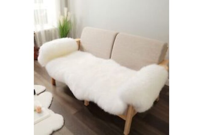 Premium Genuine Fur Sheepskin Rug Real Australia Sheepskin Natural Luxury Flu...