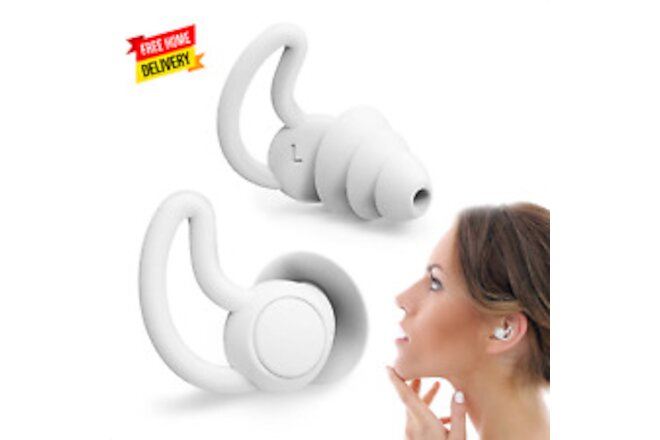 Reusable Ear Plugs for Sleeping - Safe Sound Blocking Ear Plugs Noise Cancelling
