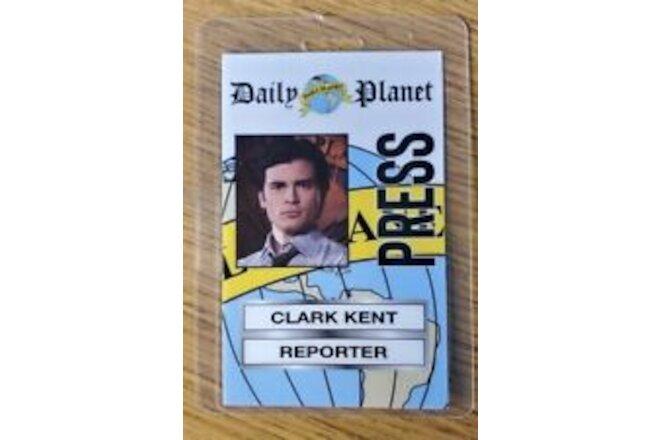 Superman Smallville ID Badge-Clark Kent Daily Planet Reporter costume cosplay A