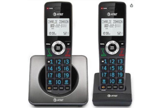 AT&T GL2101-2 2 Handset Cordless Phone System w/Call Block NEW!
