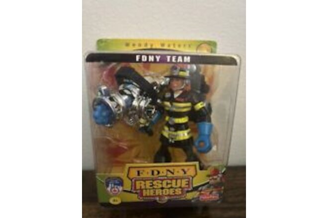 BRAND NEW RESCUE HEROES FDNY WENDY WATERS FISHER PRICE SHELF WEAR AGES 3+ 2002