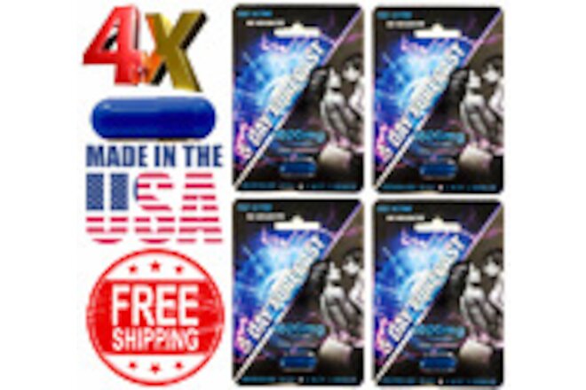 4x 5 Day Forecast 1600mg Male Sexual Enhancement Supplements, Authentic Pills 💊