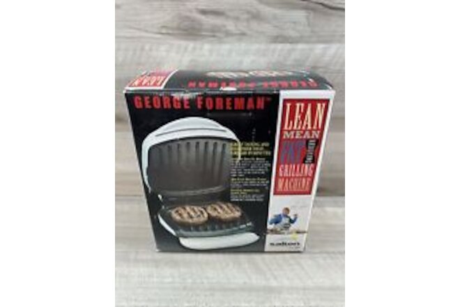 GEORGE FOREMAN Lean Mean Fat Reducing Grilling Machine GR10AWHT Brand new in box