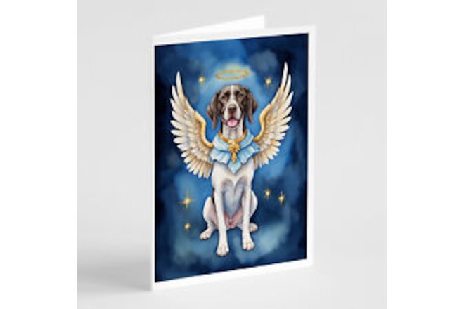 Pointer My Angel Greeting Cards and Envelopes Pack of 8 DAC7052GCA7P