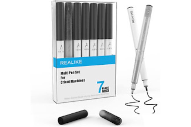 REALIKE Variety Pens for Cricut Maker 3/Maker/Explore 3/Air 2/Air,Black Pens