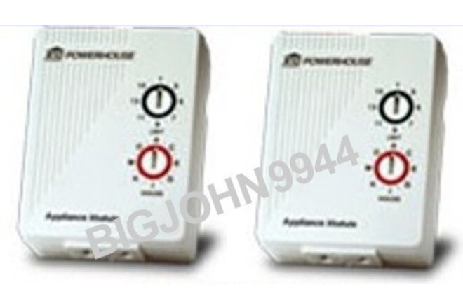 2 Pack X10 AM466 15A 3 Pin Grounded Appliance / CFL Module Factory Fresh