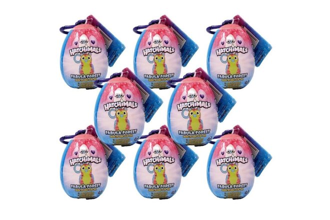Hatchimals Fabula Forest Minis Plush Clip Ons - Lot of 8 Sealed Eggs
