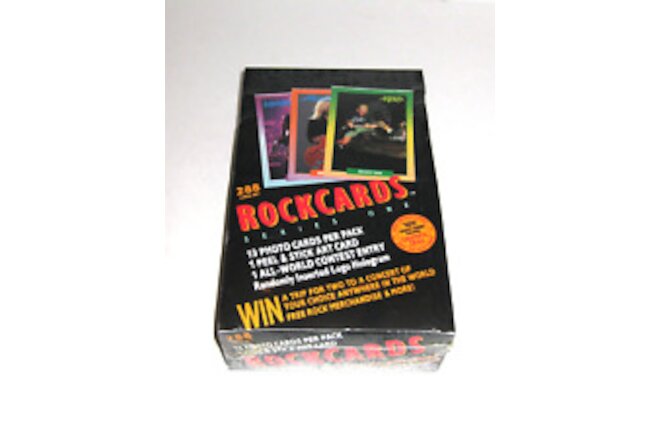 1991 ROCKCARDS SERIES 1 PHOTO CARDS FACTORY SEALED BOX - 36 PACKS ~ FREE SHIP ~