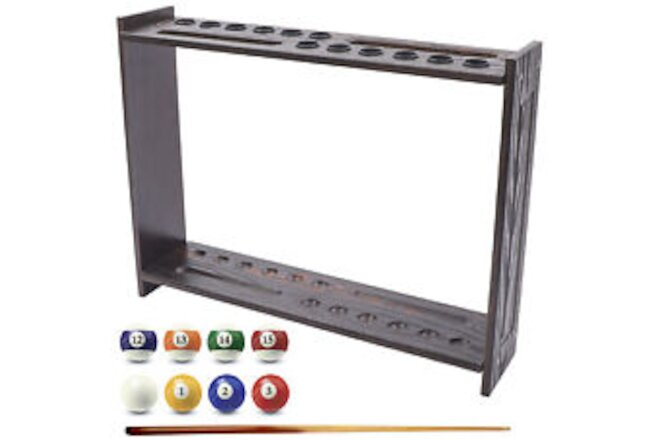 12-Cue/Pool Ball Floor Stand Billiard Pool Cue Stick Rack/Holder for Indoor Bars