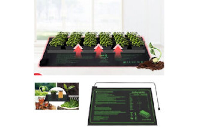 Seedling Heat Mat Warm Hydroponic Plant Germination Seed Thermostat Pad 10"x20"