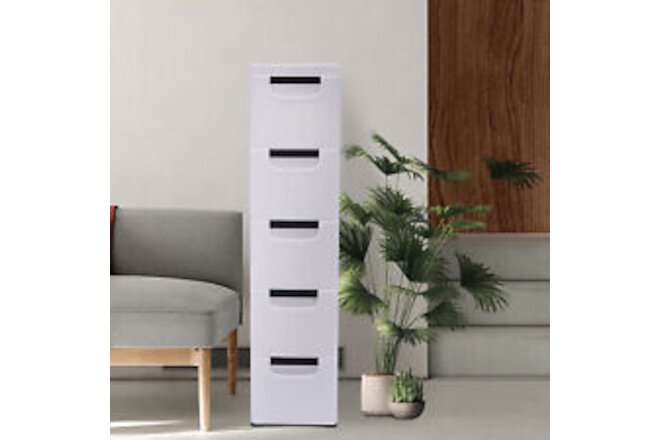 5 Drawer Storage Organizer Case Vertical Tall Dresser Storage Organizer Tower