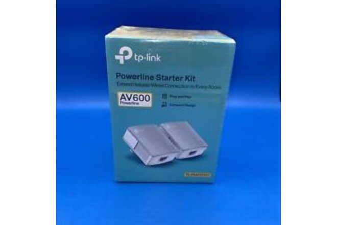 TP-Link AV600 Powerline Starter Kit - White