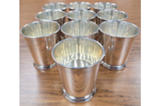 Reed & Barton Sterling Silver Mint Julep Cups H14 No Monogram  (Lot of 10)