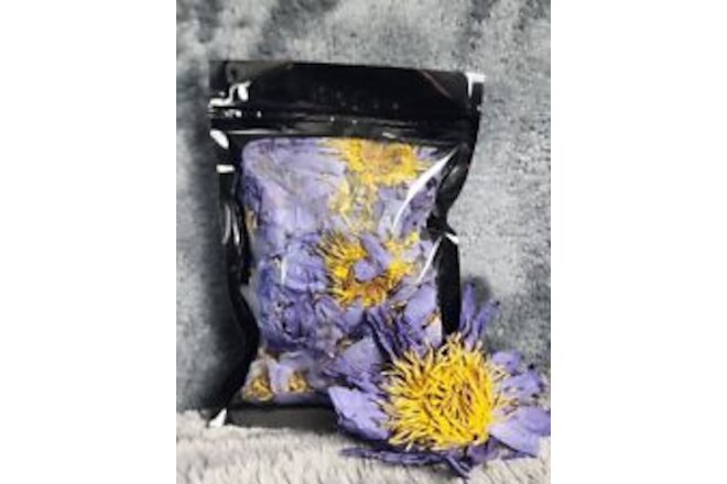 Blue Lotus Flower Dried Cut Nymphaea Caerulea Hand Picked Organic Aromatherapy