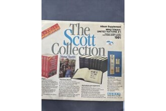 The Scott Collection Minuteman-United Nations #1 1991 181S091 Stamp Album Pages