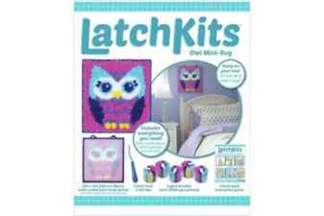 Latch Hook Sewing Kit Owl Mini-Rug