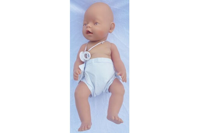 CE Zapf Creation 17" Baby Born Swim Baby Doll With Pacifier Eat Drink and Wet