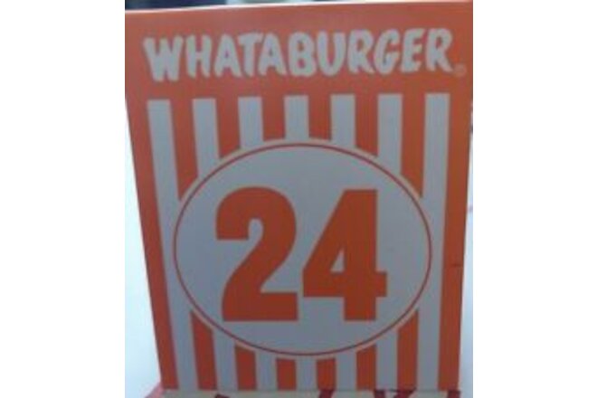 Whataburger Table Tent Number  # 24