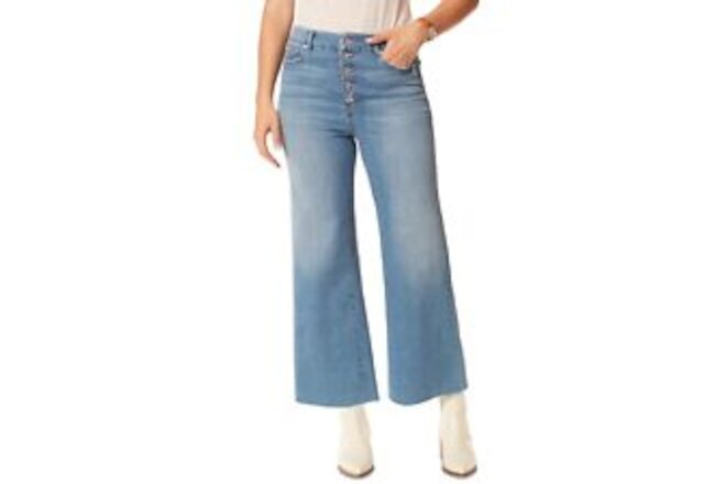 Anne Klein Women's Button Fly Bootcut Jeans Blue Size 6