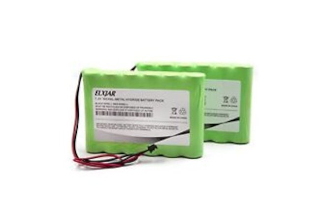 Lunggwey (2-Pack) 7.2V 3600mAh Ni-MH Battery Replacement for ADT/DSC Impassa...