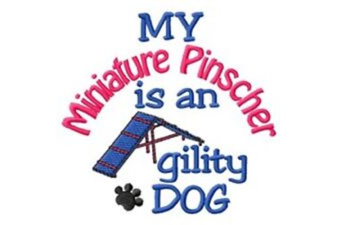 My Miniature Pinscher is An Agility Dog Sweatshirt - DC2014L Size S - XXL
