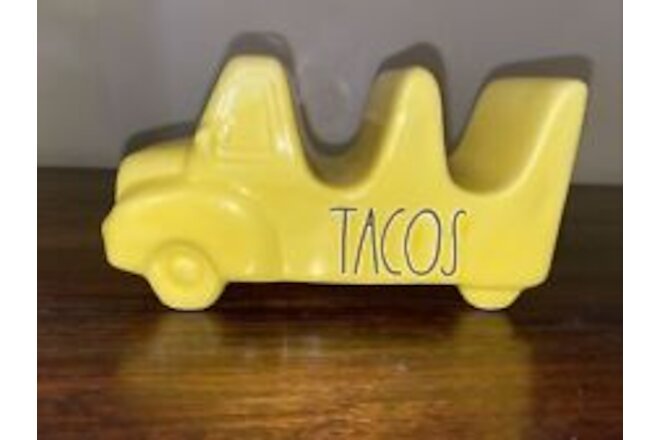 Rae Dunn Yellow Tacos Truck Taco Holder- Taco Truck- New