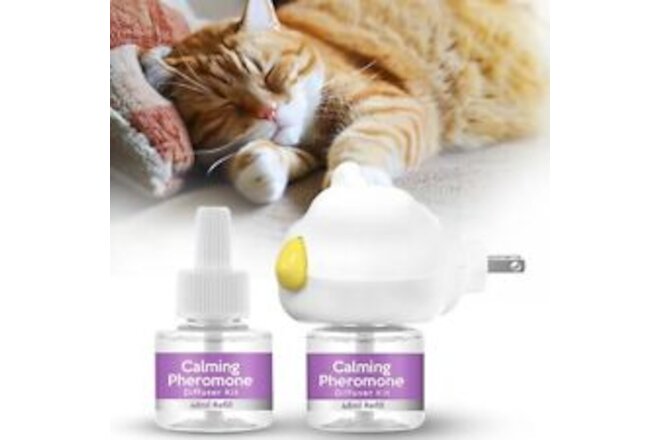 Cat Calming Diffuser, Release Sustained Pheromone, Cat Anxiety Relief, Reduce...