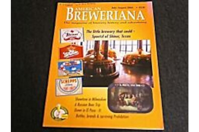 Beer History Book - Spoetz Brewery, Shiner Texas, El Paso Brewery, Heger, Wiscon