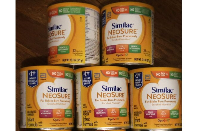 5 Cans= Similac NeoSure—Milk-Based Infant Formula w/Iron—13.1 oz Each x5 (2025)