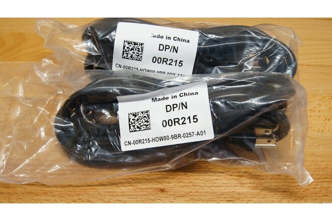 LOT of 4 - DELL POWEREDGE - Heavy Duty 10' Power Cord 3 Prong - 14 AWG - 00R215