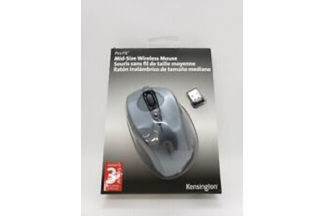 KENISNGTON Pro Fit Mid-Size Wireless Mouse Right Windows GRAPHITE GRAY K72423AM
