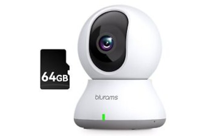 blurams Security Camera 2K Baby Monitor Dog Camera 360-degree for Home Securi...