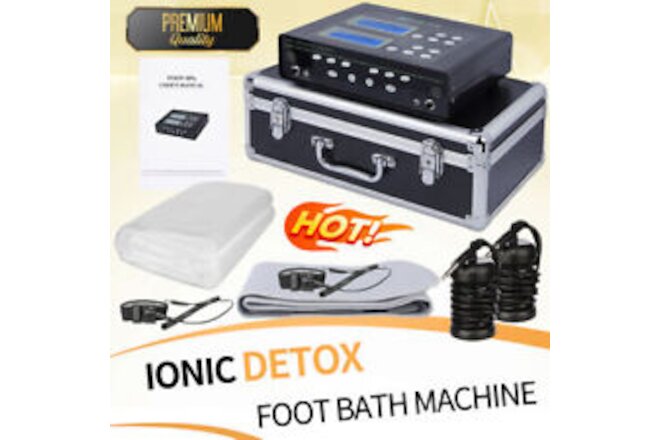 Ion Foot Bath Machine Dual User LCD Display Professional Ion Metal Detox System