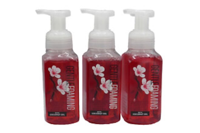 3pc Bath Body Works JAPANESE CHERRY BLOSSOM GENTLE FOAMING HAND SOAP COCNUT OIL