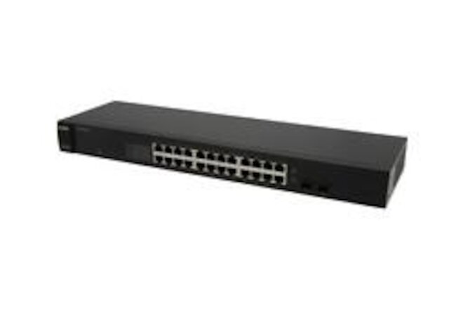 ZyXEL 24-Port Gigabit Ethernet Unmanaged Switch - Fanless Design with 2 SFP