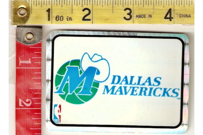 Vintage lot 6 Prismatic stickers early 1990's NBA Dallas Mavericks