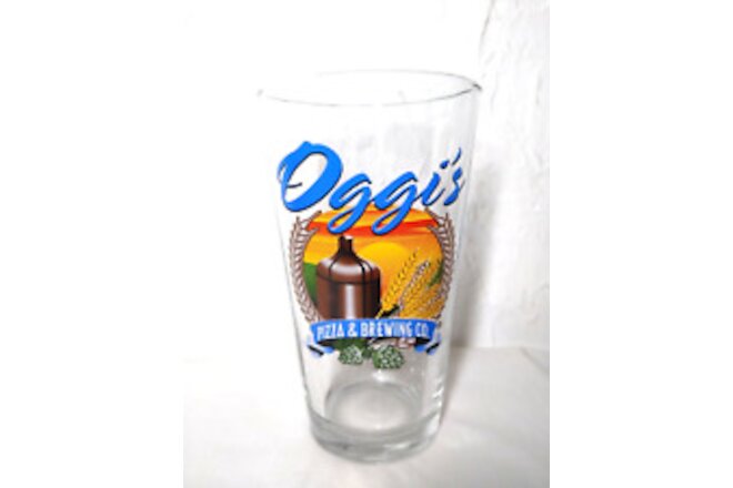 Oggi's Pizza & Brewing Co. Beer Glass Garden Grove, CA approx. 12 oz. Fast Ship!