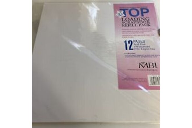 Mbi-Page Protectors.  3 12X12In Acid Free And Photo Safe zaj